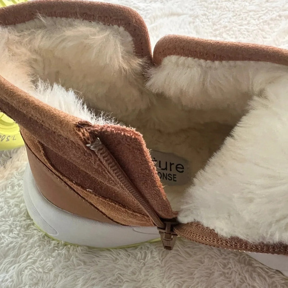 NWT Nurture the Rainier Sz 7.5 Tan Two-Tone Suede High Top Cold Weather Booties - Picture 15 of 16